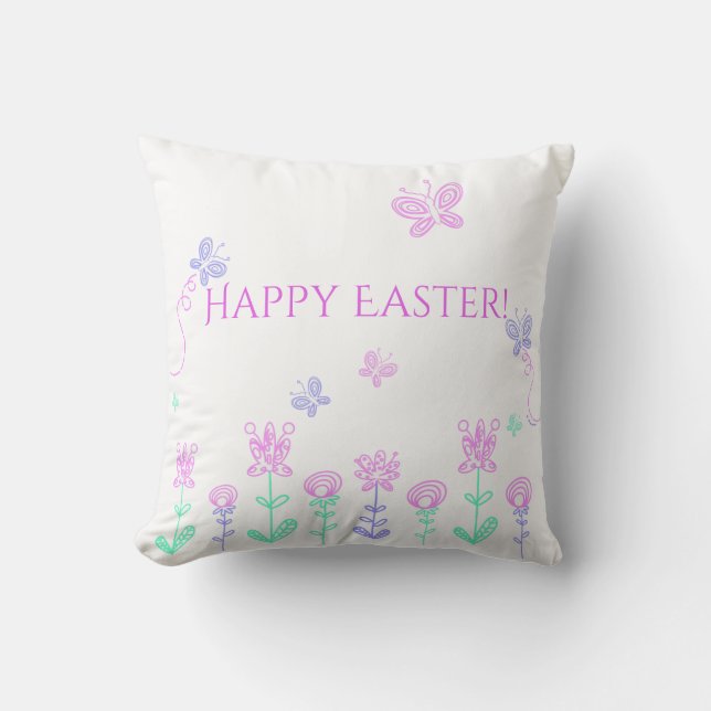 Happy Oaster Spring Garden Kissen (Vorderseite)