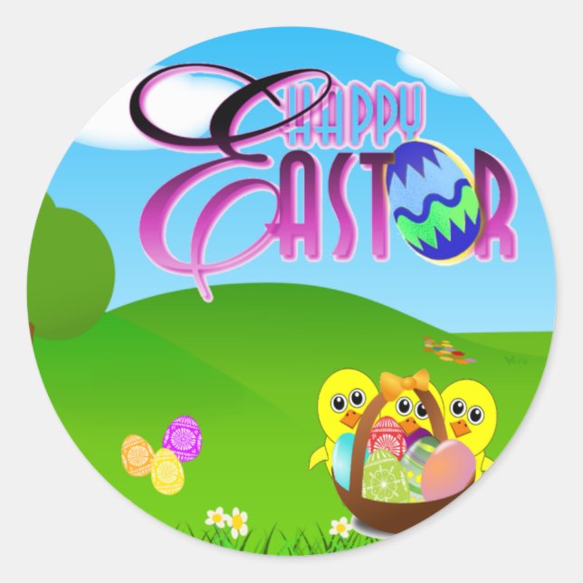 Happy Oaster Sticker (Vorderseite)
