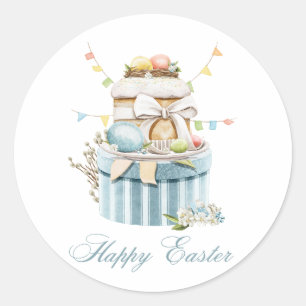 Happy Oaster Stickers mit Pastel Ostereiern