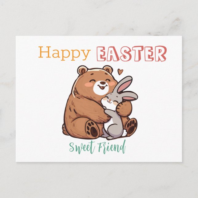 Happy Oaster Sweet Friend Postkarte (Vorderseite)