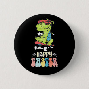 Happy Oaster T Rex Dinosaur Bunny Rabbit Eggs Button