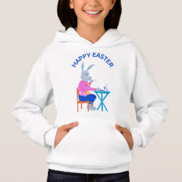 Happy Oaster Tee Bunny Kids Hoodie