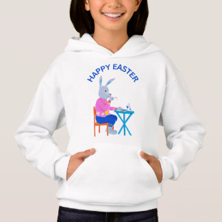 Happy Oaster Tee Bunny Kids Hoodie