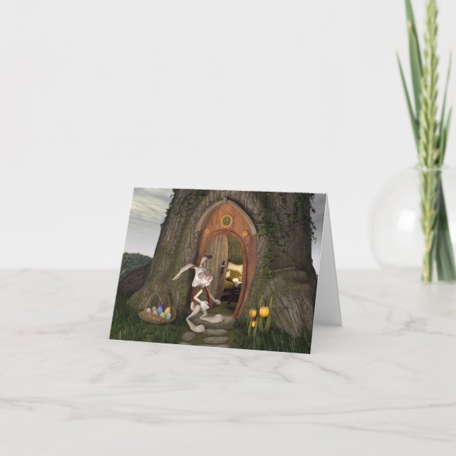 Happy Oaster - The Rabbit House Einladung (Vorderseite)