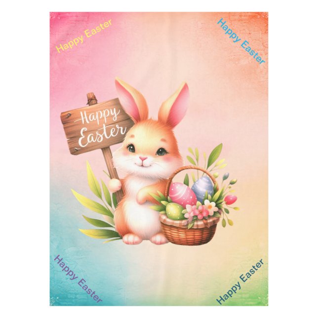 Happy Oaster Tischdecke (Vorderseite)