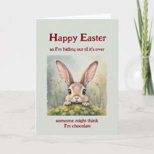 Happy Oaster versteckt Big Eared Rabbit Karte