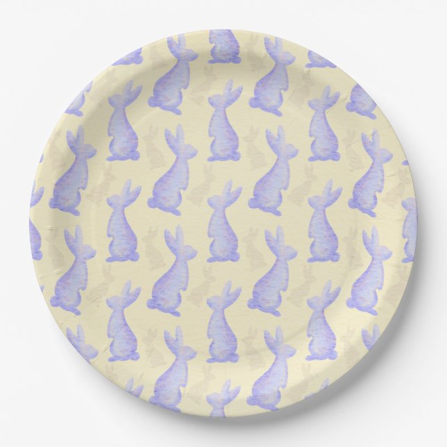 Happy Oaster - Violet Bunny's Muster Pappteller (Vorderseite)