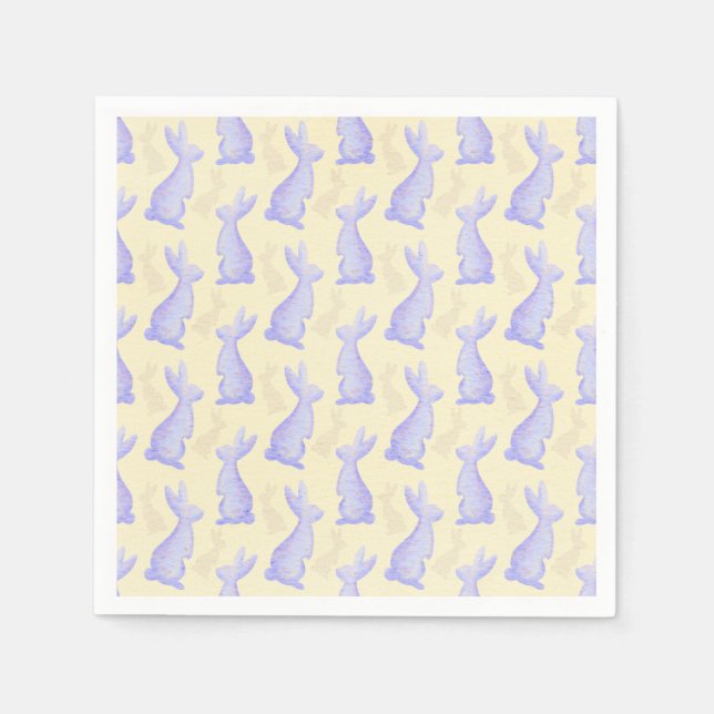 Happy Oaster - Violet Bunny's Muster Serviette (Vorderseite)