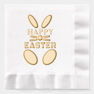 Happy Oaster Whimsical Bunny Rabbit Servietten Mit Folie