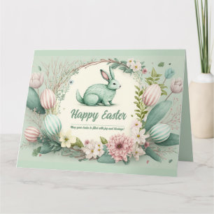Happy Oaster wünscht Aquarellbilder Karte