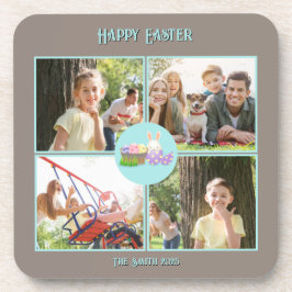 Happy Oaster wünscht hartes Plastik Getränkeuntersetzer
