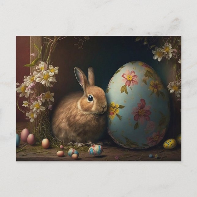 Happy Oaster wünscht PostCard Postkarte (Vorderseite)