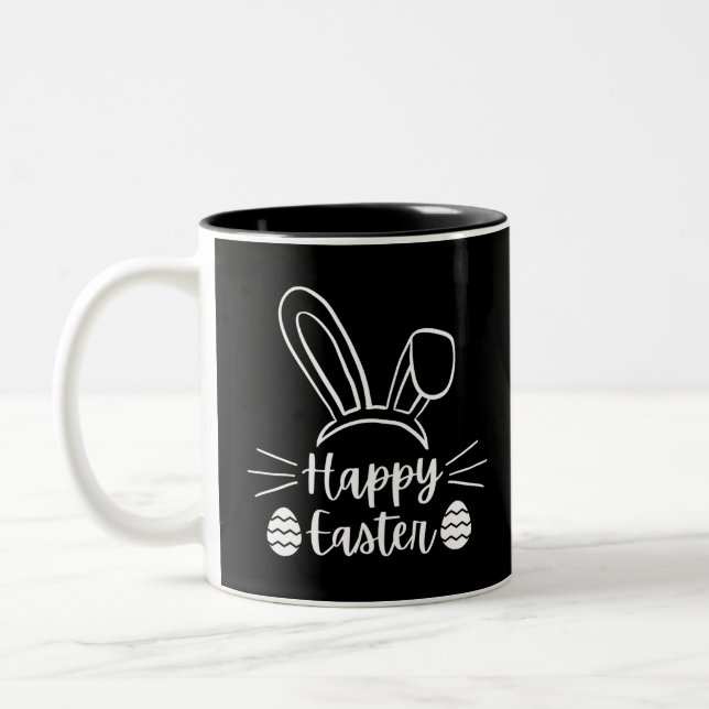 Happy Oaster Zweifarbige Tasse (Links)