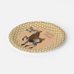Happy Okapi! Pappteller