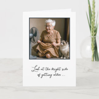 Happy Old Lady Kühlung durch einen Lüfter Karte