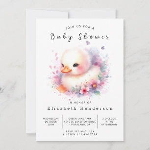 Happy Online Duck Baby Shower Einladung