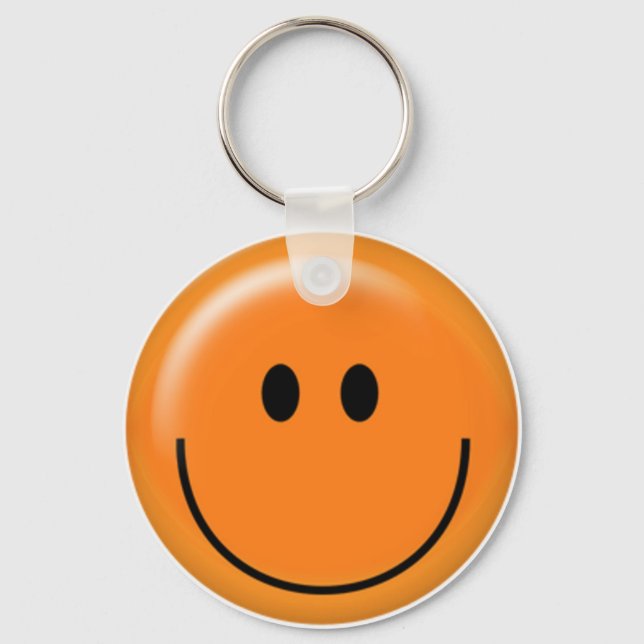 Happy orange face schlüsselanhänger (Vorderseite)