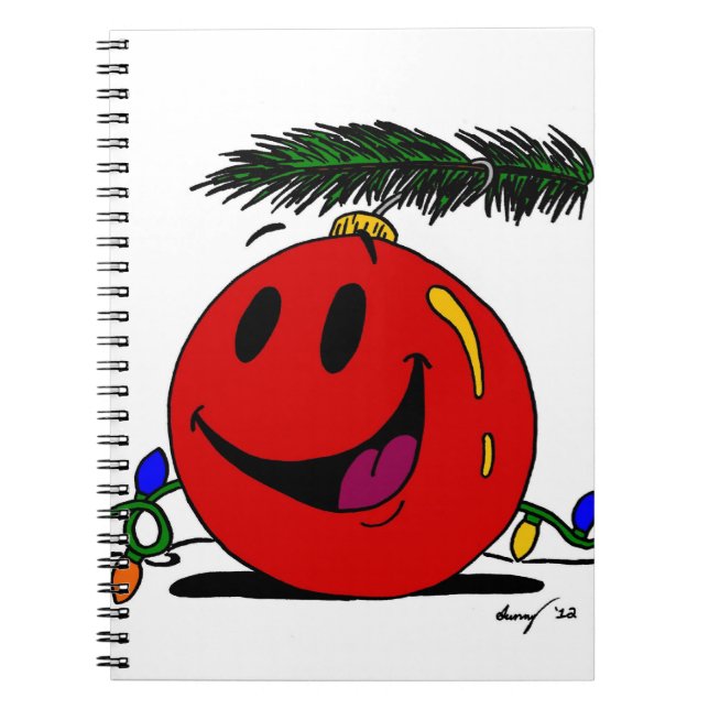 Happy Ornament Notebook Notizblock (Vorderseite)