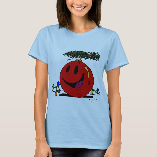 Happy Ornament Womens Baby Doll T - Shirt (Vorderseite)