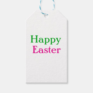Happy Oster boho grün rosa Kinder geben Namen Geschenkanhänger