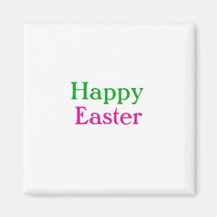 Happy Oster boho grün rosa Kinder geben Namen Magnet