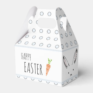 Happy Oster Hasen Karotte Polka Dot Geschenkschachtel