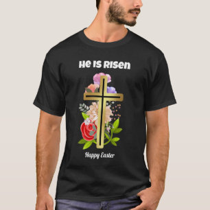 Happy Osterfamilie, Osterhase Foto T-Shirt