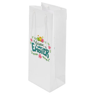 Happy Osterfarbene Ostereier Weinbeutel Geschenktüte Für Weinflaschen