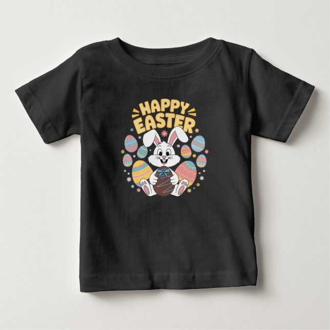 Happy Osterfest 2025 Eier Bunny Niedlich Rabbit Baby T-shirt (Vorderseite)