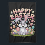 Happy Osterfest 2025 Eier Bunny Niedlich Rabbit Geschirrtuch<br><div class="desc">Happy Osterfest 2025 Eier Bunny Niedlich Rabbit</div>