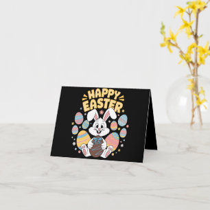 Happy Osterfest 2025 Eier Bunny Niedlich Rabbit Karte