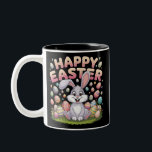 Happy Osterfest 2025 Eier Bunny Niedlich Rabbit Zweifarbige Tasse<br><div class="desc">Happy Osterfest 2025 Eier Bunny Niedlich Rabbit</div>