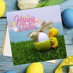Happy Osterfest mit Eiern und Golf Card