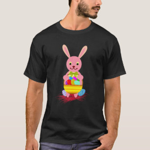 Happy Osterfest Niedlich Bunny Basket Eier Männer T-Shirt
