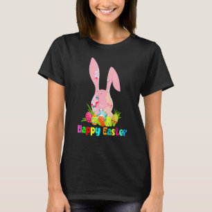 Happy Osterfest Niedlicher Blumenstrauß mit Osterj T-Shirt