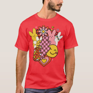 Happy Osterhahn Gesicht lustigen Ostertag Wow T-Shirt