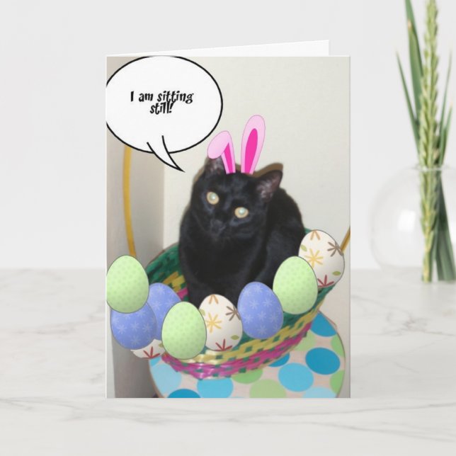Happy Osterkitt Feiertagskarte (Vorderseite)