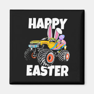 Happy Ostermonster Truck Ostereier Kleinkind Kind Magnet