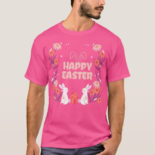Happy Osteroester Osterost Blume Hasen Ohren Ohren T-Shirt