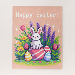 Happy Ostersonne 8 Bit Pixelart
