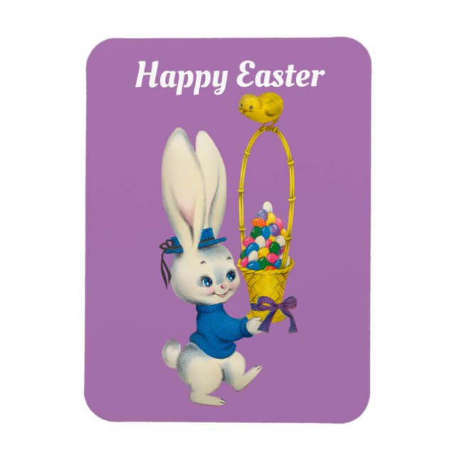 Happy Ostersonne mit Basket Magnet (Vertikal)