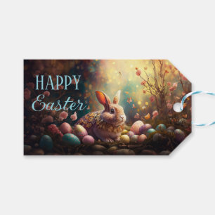 Happy Ostersonne mit Ostereiern Geschenkanhänger
