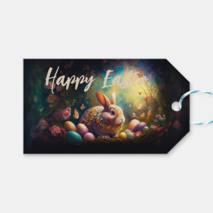 Happy Ostersonne mit Ostereiern Geschenkanhänger