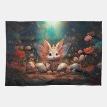 Happy Ostersonne mit Ostereiern