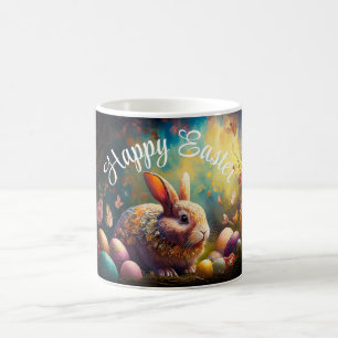 Happy Ostersonne mit Ostereiern Kaffeetasse