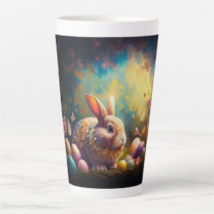 Happy Ostersonne mit Ostereiern Milchtasse