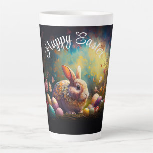 Happy Ostersonne mit Ostereiern Milchtasse