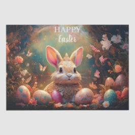 Happy Ostersonne mit Ostereiern Seidenpapier