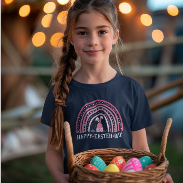 Happy Ostertag Rainbow niedliches Sonnendesign T-Shirt (Von Creator hochgeladen)