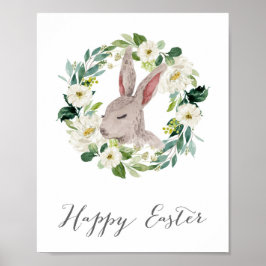 Happy Osterzeichen, Osterdekorationen, Sonnenschei Poster